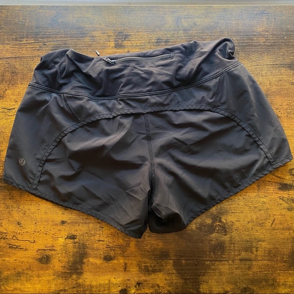 Lululemon Speed Up Low-Rise Lined Short 2.5" - Black Sz 6 - Picture 6 of 7